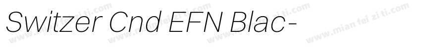 Switzer Cnd EFN Blac字体转换